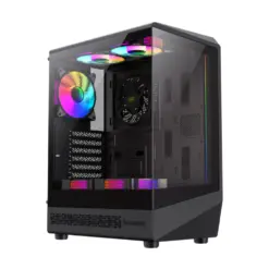 GameMax VISTA COC AB ATX Mid-Tower Features a 262? Panoramic View PC Gaming Case - Black