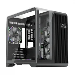 1STPLAYER RT5 Micro-ATX Mid-Tower PC Gaming Case - Black