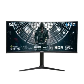 MXG G34WIC-65 | 34″ Curved Nano IPS Ultrawide 165Hz Display Monitor