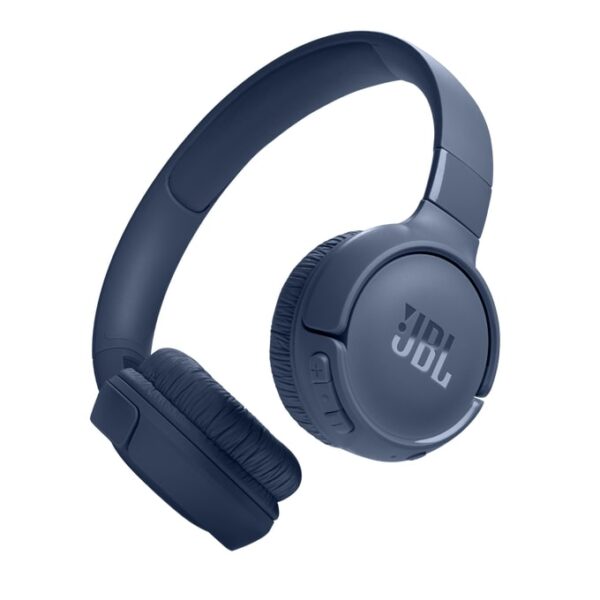 JBL Tune 520BT Wireless On-Ear Headphones, Pure Bass Sound, 57H Battery with Speed Charge - Blue