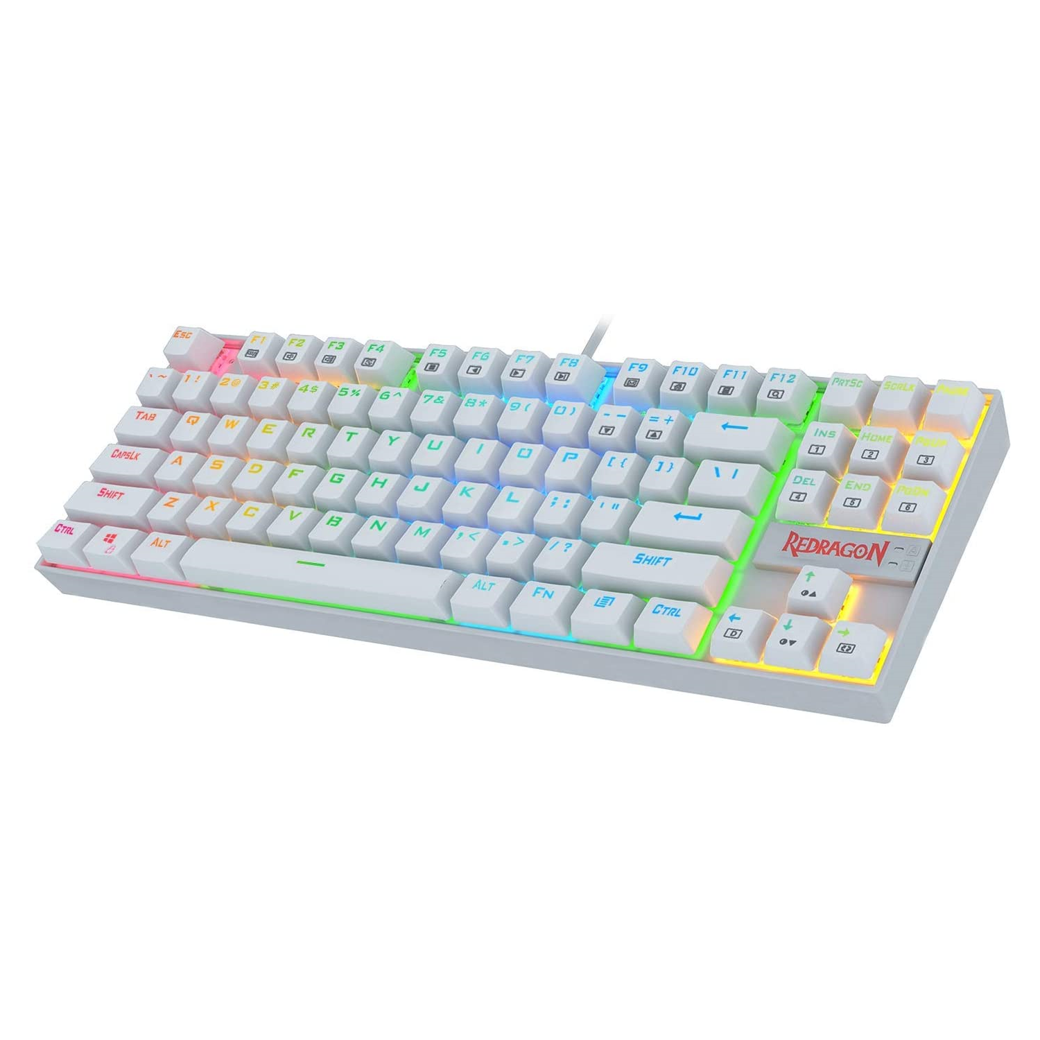 1-23-1.png Redragon Kumara K552 (Blue Switches) Tenkeyless RGB Mechanical Gaming Keyboard - White - Image 1
