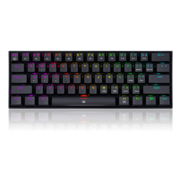 Redragon DRAGONBORN K630 60% RGB Mechanical Gaming Keyboard - Black - Red Switches