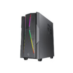 Gamemax Typhoon COC Black USB3.0 Tempered Glass ATX Mid Tower Gaming Computer Case w/ RGB Strip x Front and 1 x ARGB LED Fan x Rear (Pre-Installed) - Image 2