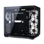 EASE EC124B Tempered Glass Gaming Case-Black - 4 ARGB Fans Pre-Installed - Image 2