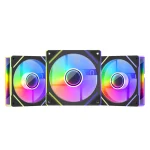 1STPLAYER FC7 120mm Infinity ARGB Case Fan, 3-Pack - Black
