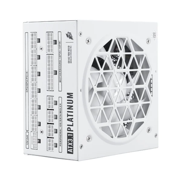 1STPLAYER NGDP ATX 3.1 PLATINUM Fully Modular 1300W Power Supply, 80 PLUS and Cybernetics Platinum Certified, ATX 3.1 and PCIe 5.1 Ready - White