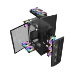1STPLAYER X4 ATX Mid-Tower PC Gaming Case - Black - Image 4