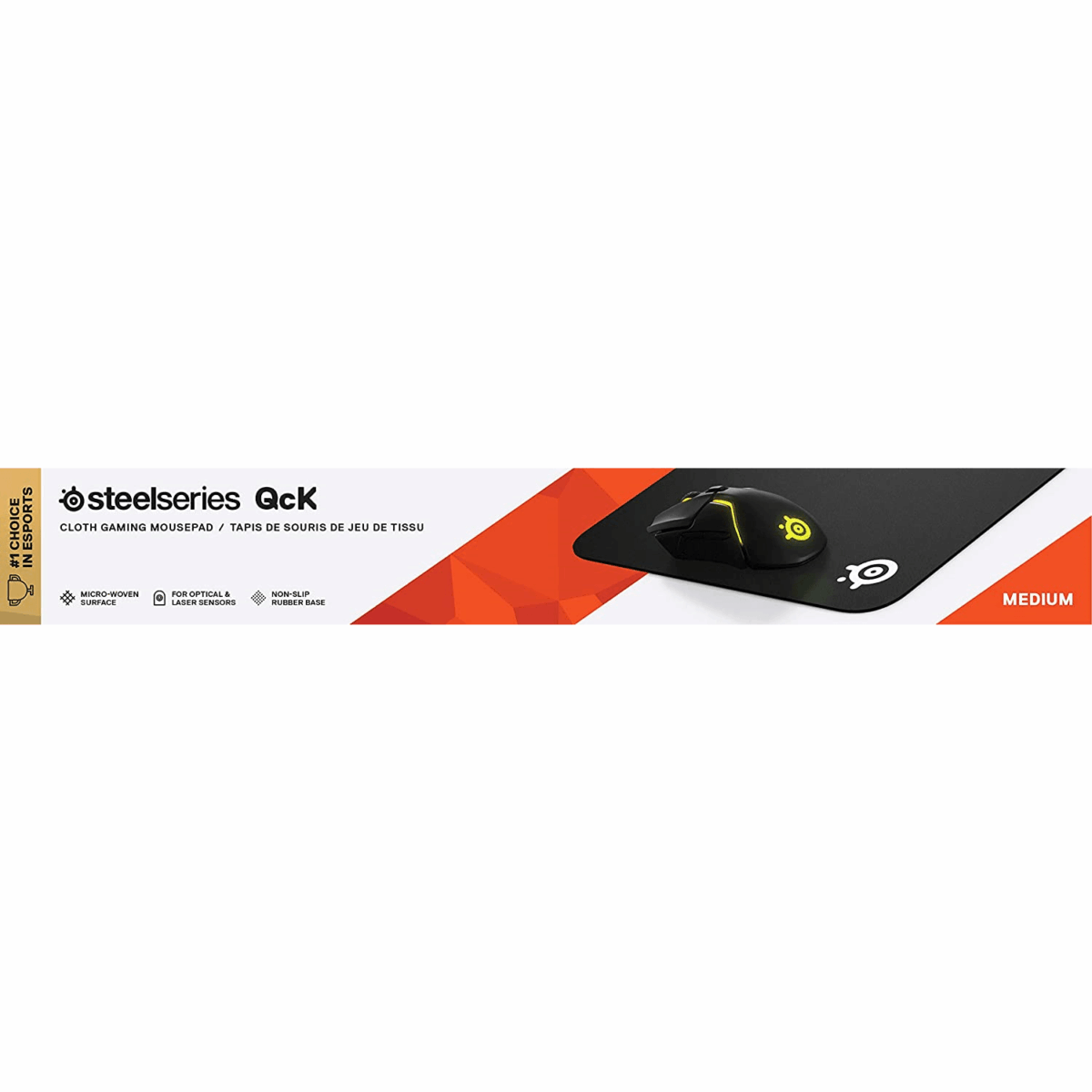 SteelSeries QcK Heavy Gaming Mouse Pad (Medium) – Black - Image 2