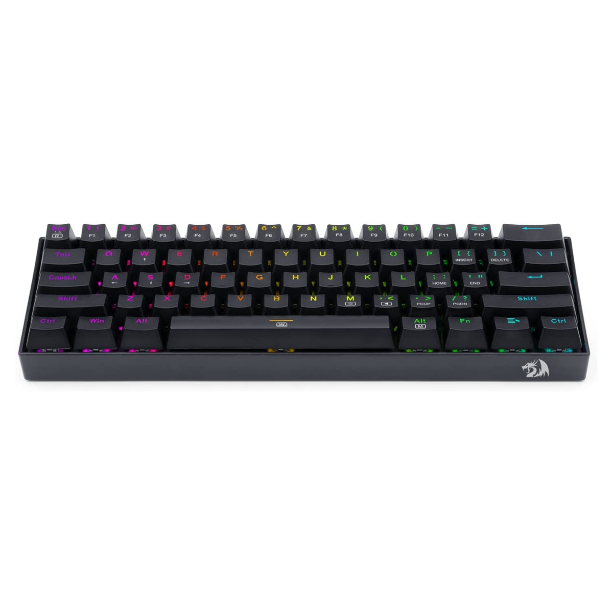 Redragon DRAGONBORN K630 60% RGB Mechanical Gaming Keyboard - Black - Red Switches - Image 2