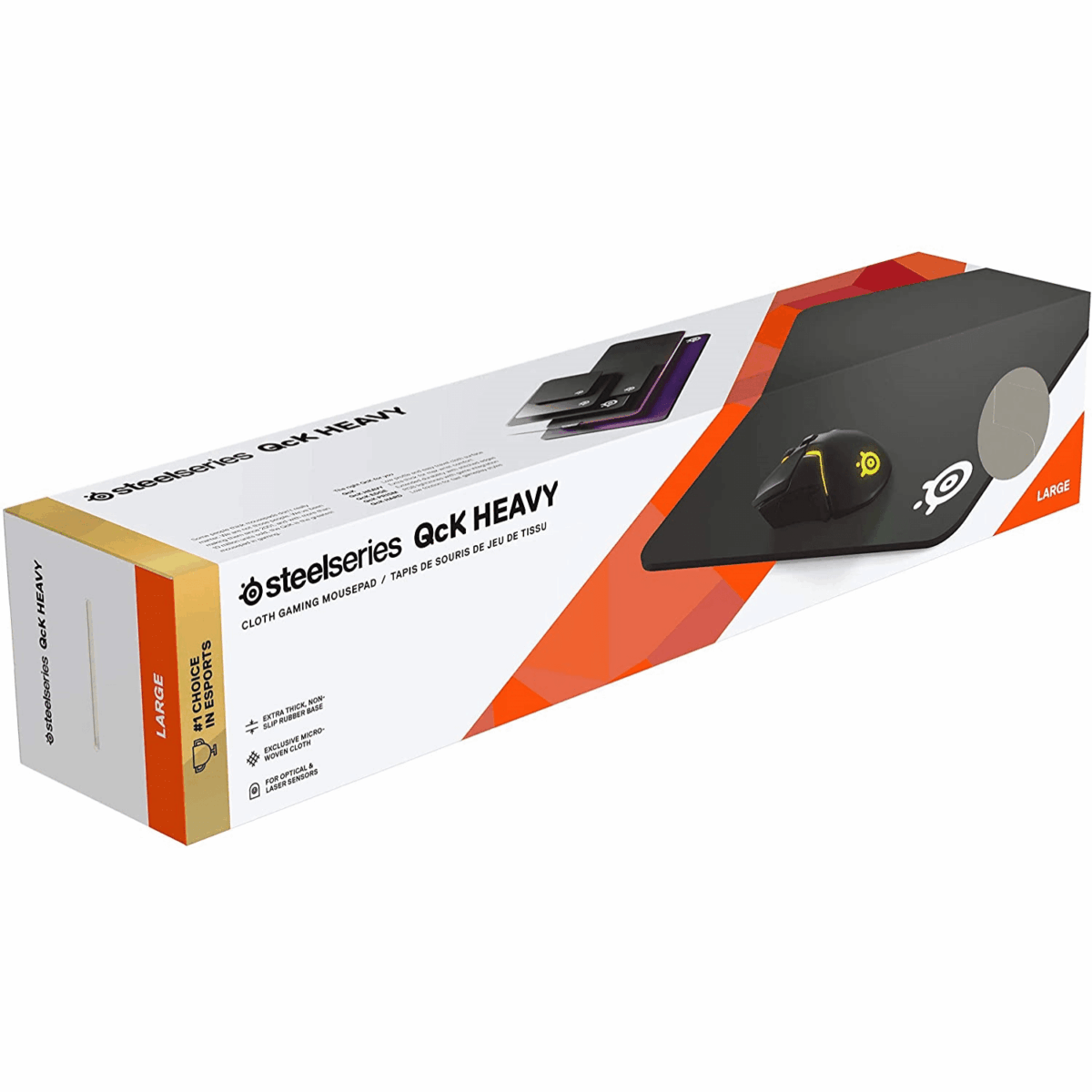 SteelSeries QcK Heavy Gaming Mouse Pad (Large) – Black - Image 2