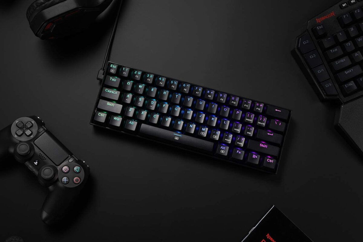 Redragon DRAGONBORN K630 60% RGB Mechanical Gaming Keyboard - Black - Red Switches - Image 3