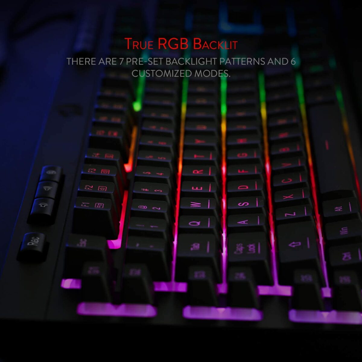 Redragon K512 Shiva RGB Backlit Membrane Gaming Keyboard - Image 7