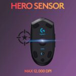 Logitech G305 LIGHTSPEED Wireless Gaming Mouse, Hero 12K Sensor, 12,000 DPI, Lightweight, 6 Programmable Buttons, 250h Battery Life, On-Board Memory, PC/Mac - Black - Image 5