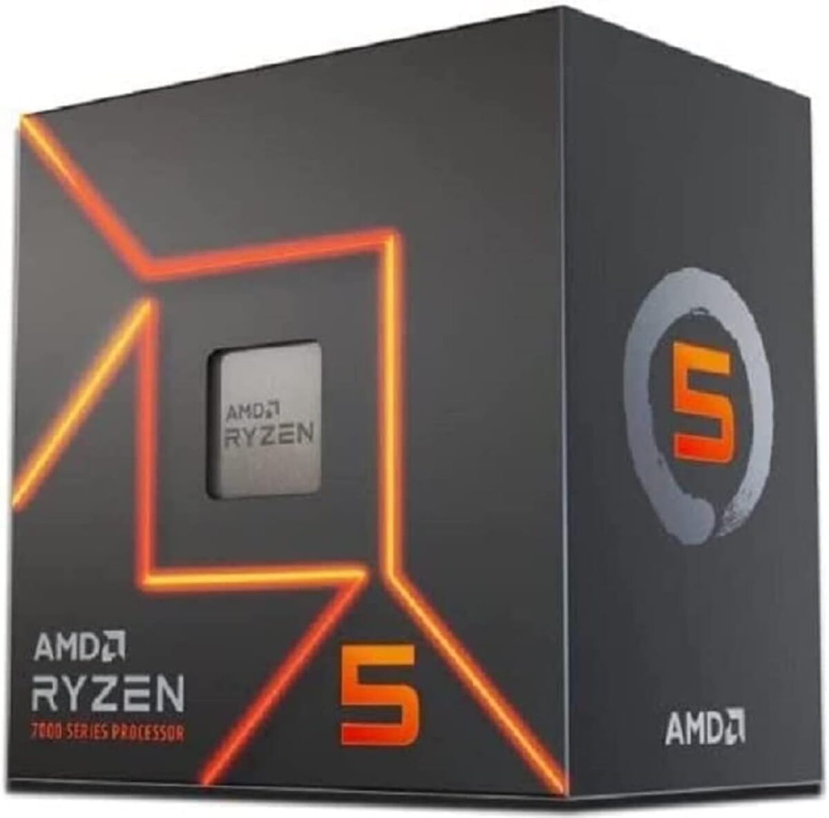 AMD Ryzen 5 7600 6-Core, 12-Thread Unlocked Desktop Processor - Tray - Image 2