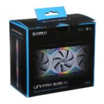 Lian Li UNI Fan SL120 3 Pack White – with Controller (ARGB 120mm LED PWM Daisy-Chain) - Image 2