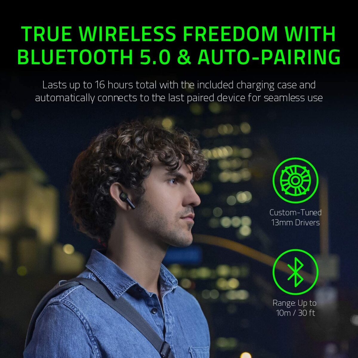 Razer Hammerhead True Wireless Bluetooth Gaming Earbuds - Image 3