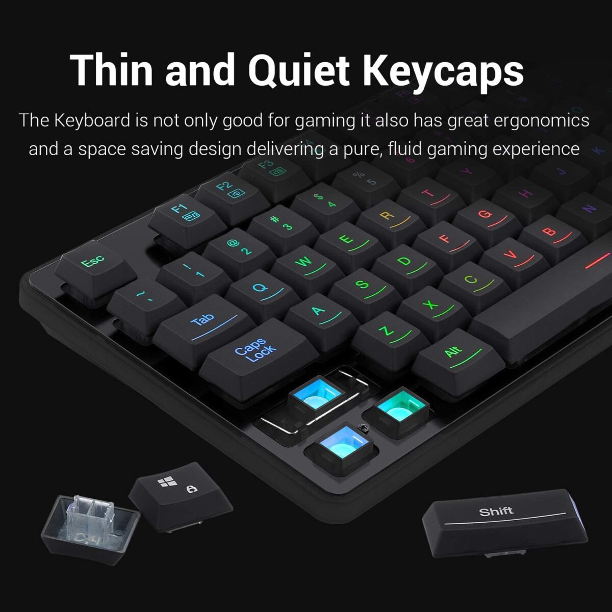Redragon S107 Gaming Keyboard, Mouse and Mat (3 in 1 combo) - Image 5