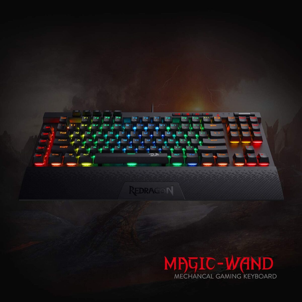 Redragon K587-PRO 87 Keys Compact RGB TKL Mechanical Gaming Keyboard - Red Switches - Image 8