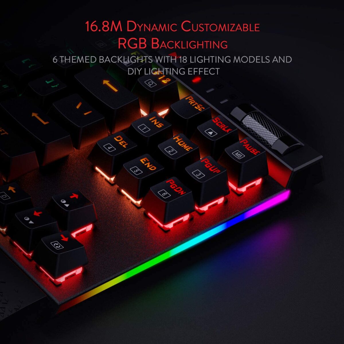Redragon K587-PRO 87 Keys Compact RGB TKL Mechanical Gaming Keyboard - Red Switches - Image 2