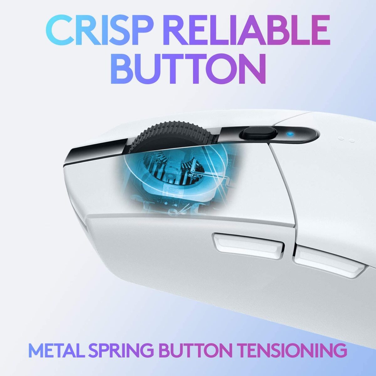 Logitech G305 LIGHTSPEED Wireless Gaming Mouse, Hero 12K Sensor, 12,000 DPI, Lightweight, 6 Programmable Buttons, 250h Battery Life, On-Board Memory, PC/Mac - White - Image 4