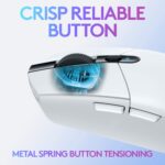 Logitech G305 LIGHTSPEED Wireless Gaming Mouse, Hero 12K Sensor, 12,000 DPI, Lightweight, 6 Programmable Buttons, 250h Battery Life, On-Board Memory, PC/Mac - White - Image 4