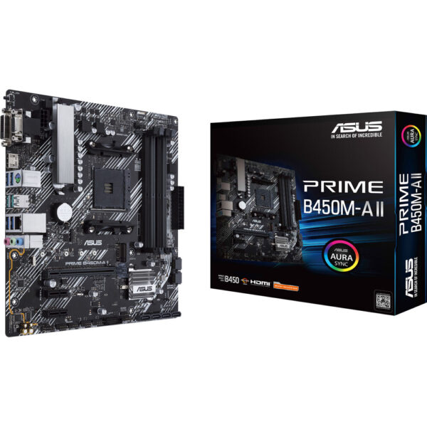 ASUS Prime B450M-A II D4 AM4 Micro-ATX Motherboard