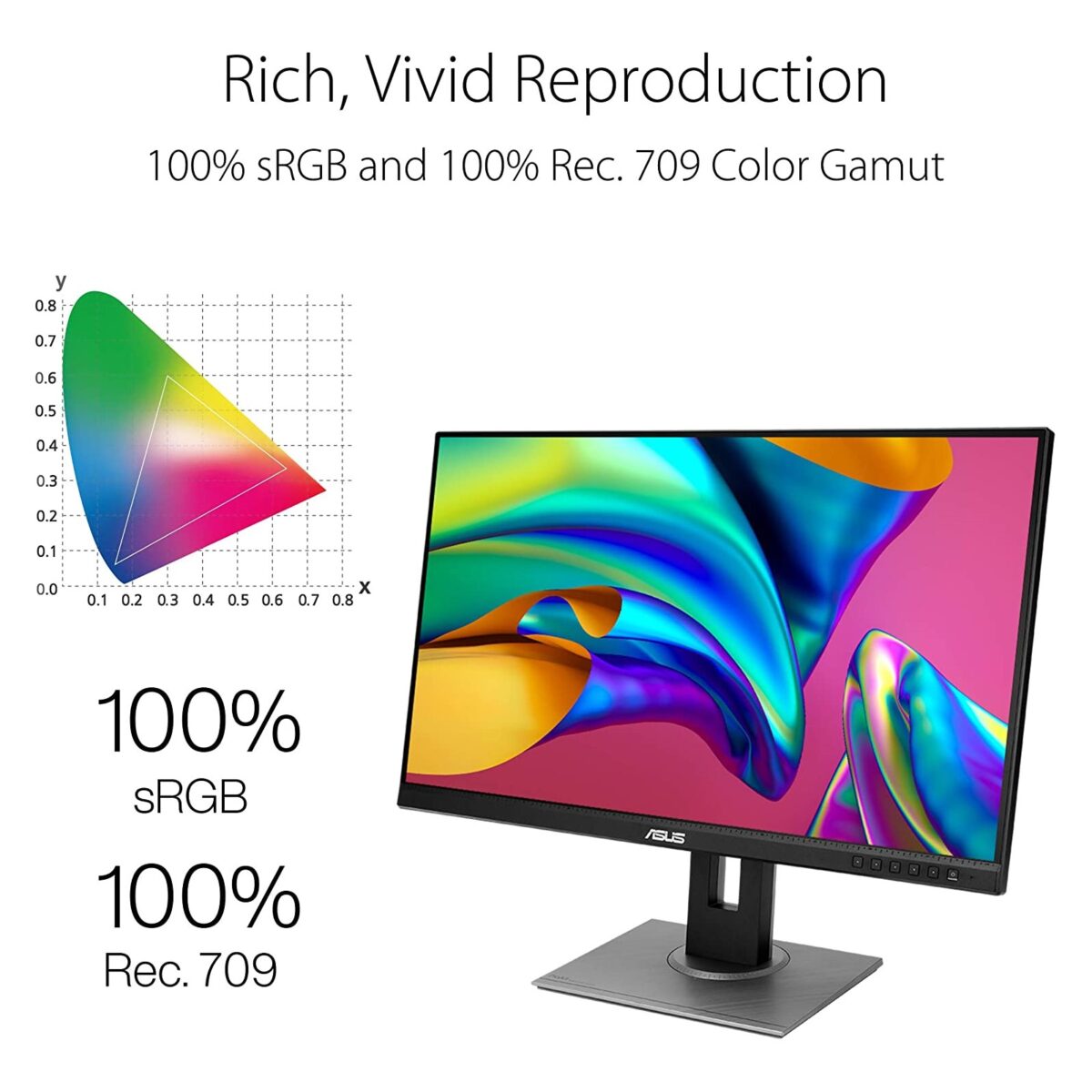 ASUS ProArt Display PA278QV Professional Monitor - 27in IPS WQHD (2560 x 1440) - Image 2