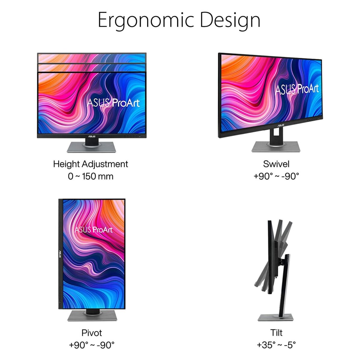 ASUS ProArt Display PA278QV Professional Monitor - 27in IPS WQHD (2560 x 1440) - Image 5