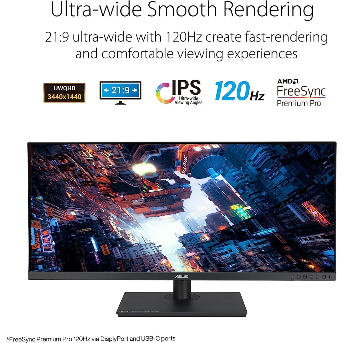 ASUS ProArt Display PA348CGV 34in 120Hz Professional Monitor - Image 2