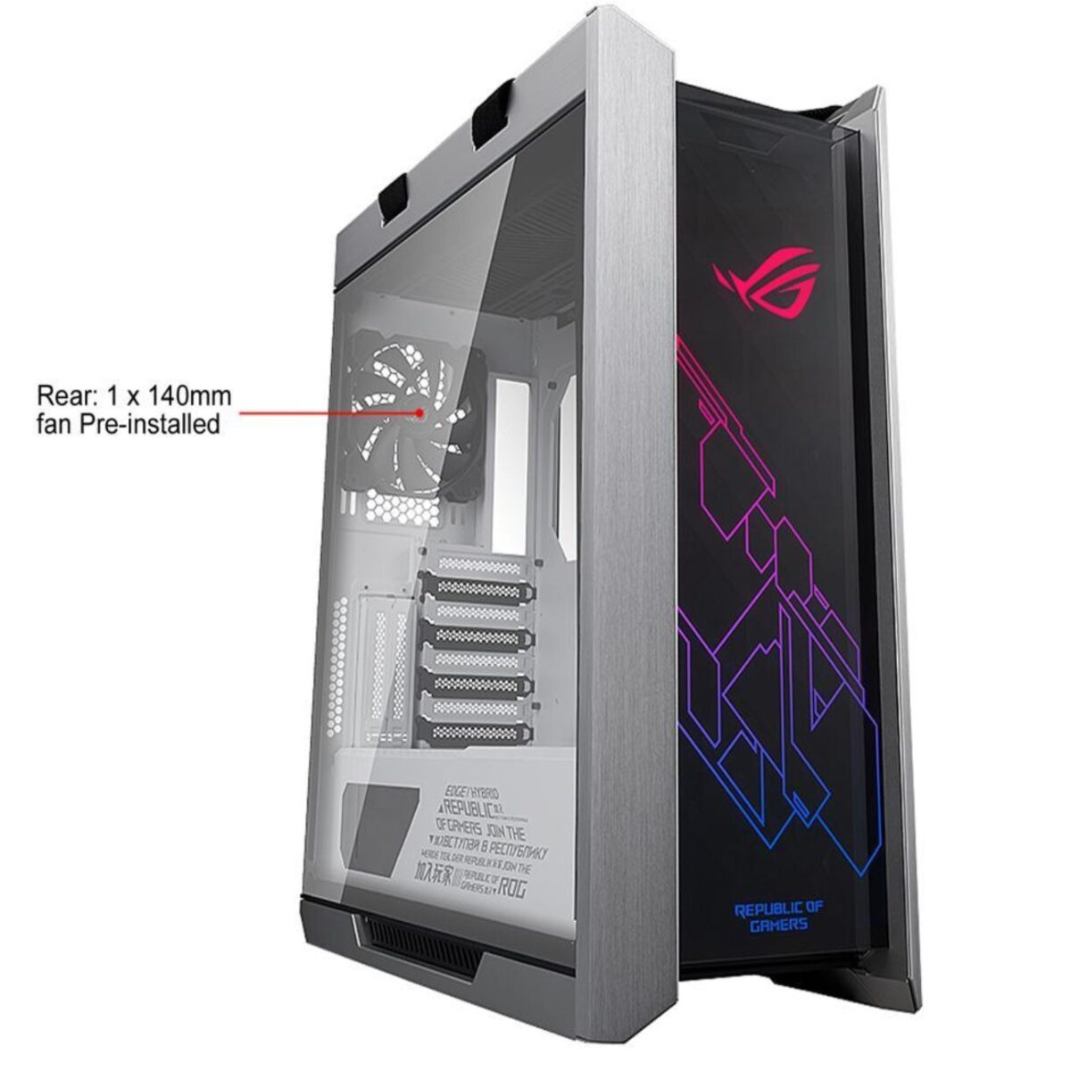 ASUS ROG Strix Helios GX601 RGB Mid-Tower Computer Case - White - Image 3