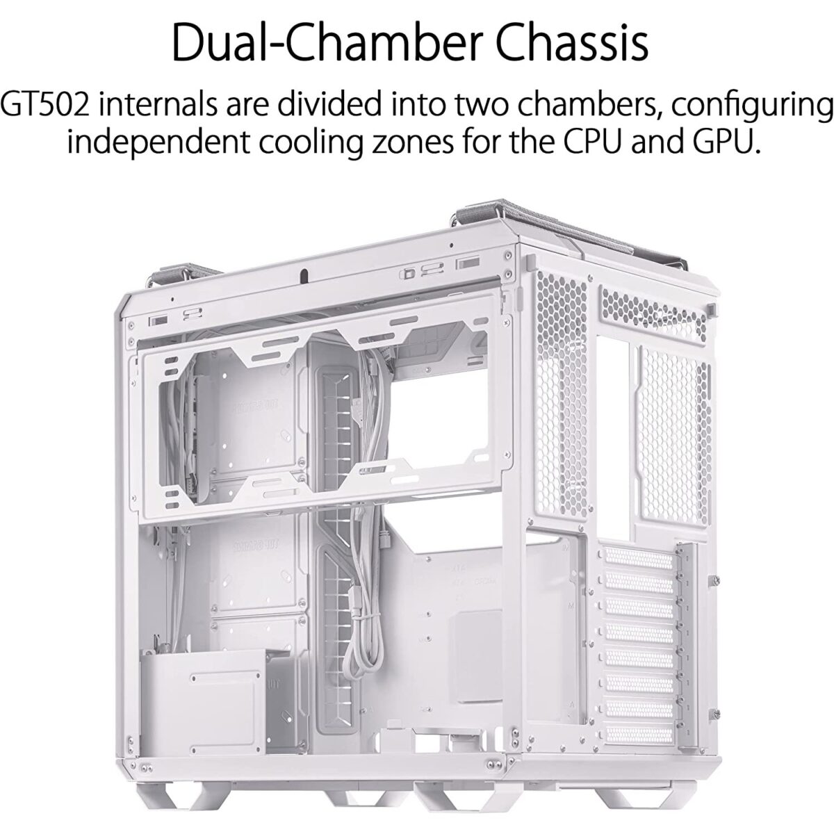 ASUS TUF Gaming GT502 ATX Mid Tower Gaming Case – White - Image 3