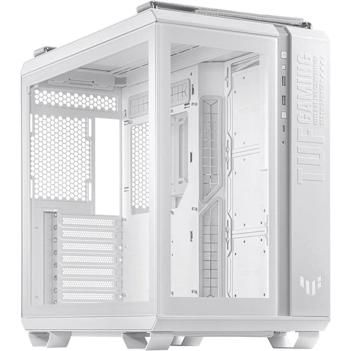 ASUS TUF Gaming GT502 ATX Mid Tower Gaming Case – White - Image 4
