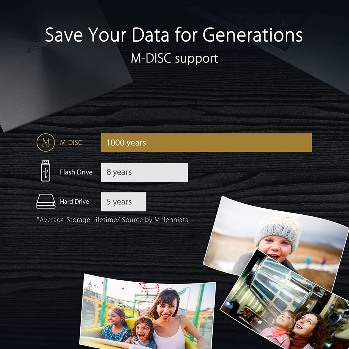 ASUS ZenDrive SDRW-08U8M-U Ultra Slim External DVD Drive & Writer - Image 5
