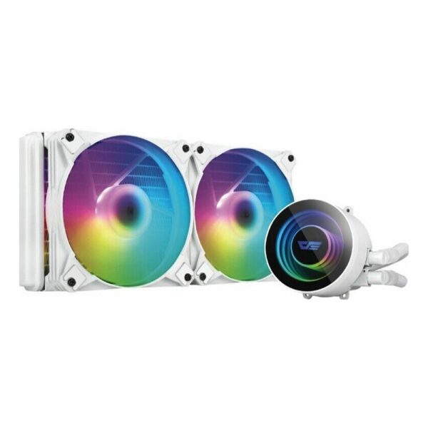 darkFlash Twister DX240 ARGB All-in-One 240mm Liquid CPU Cooler - White