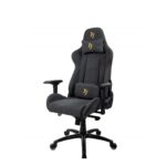 Arozzi Verona Signature SFB Soft Fabric Computer Office Gaming Chair – Black/Gold - Image 4