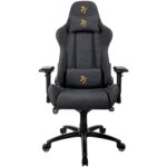 Arozzi Verona Signature SFB Soft Fabric Computer Office Gaming Chair – Black/Gold