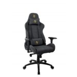 Arozzi Verona Signature SFB Soft Fabric Computer Office Gaming Chair – Black/Gold - Image 2