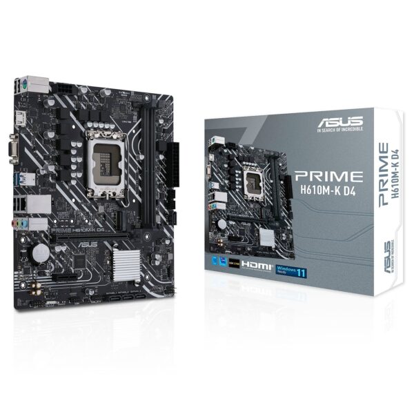 ASUS Prime H610M-K D4 Intel LGA 1700 Micro ATX DDR4 Motherboard