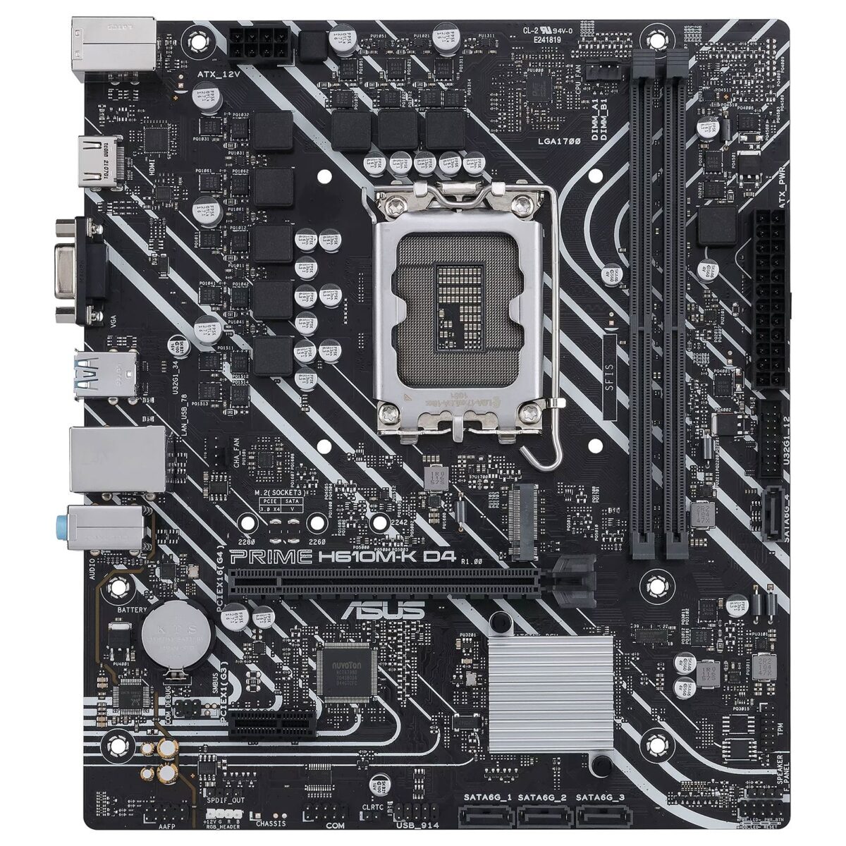 ASUS Prime H610M-K D4 Intel LGA 1700 Micro ATX DDR4 Motherboard - Image 3