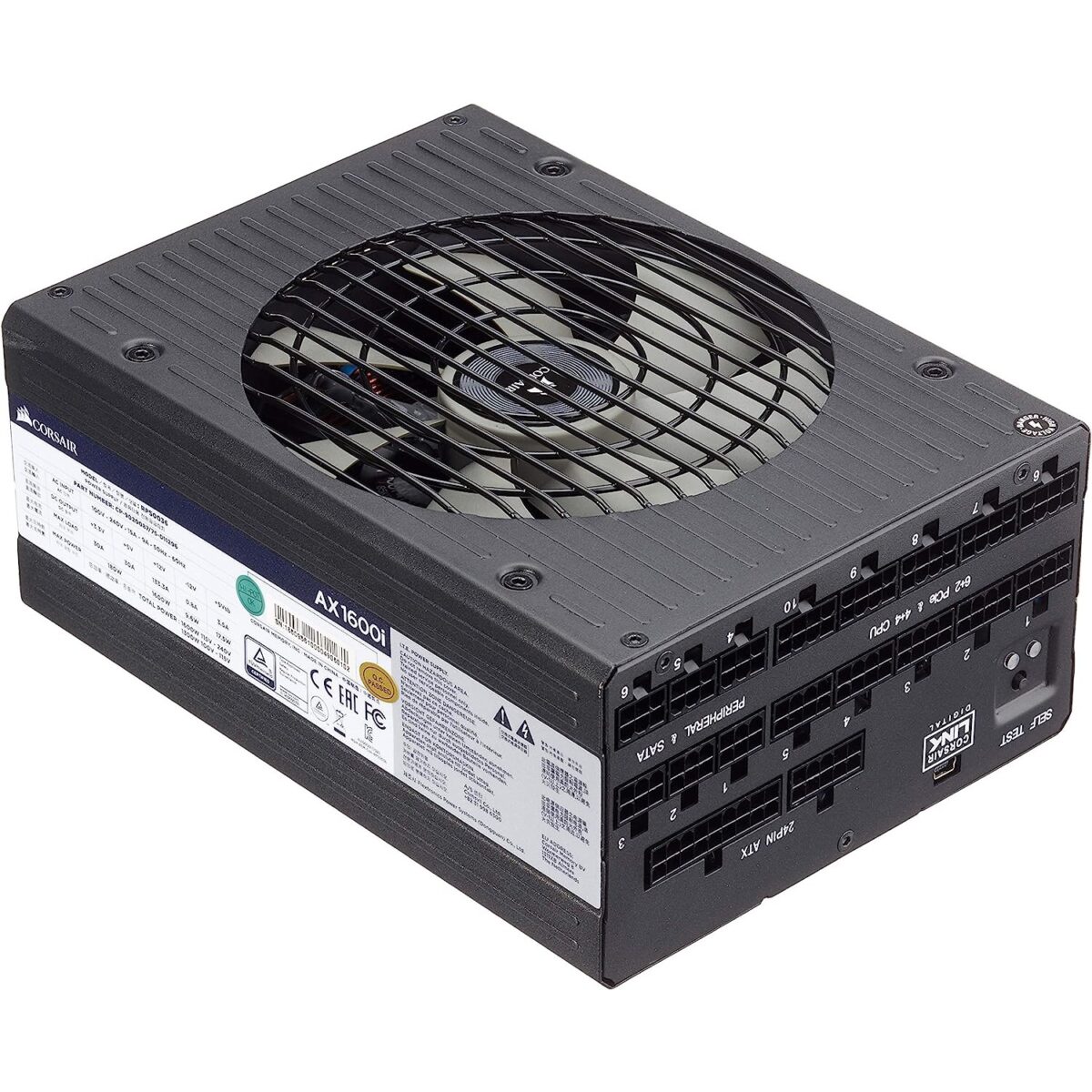 Corsair AX1600i Digital ATX 1600W 80+ Titanium Fully-Modular Power Supply - Image 2