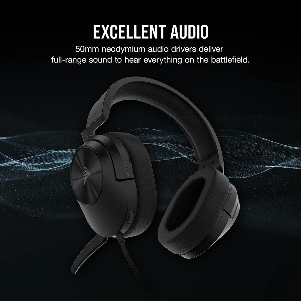 Corsair HS55 STEREO Wired Gaming Headset - Image 2