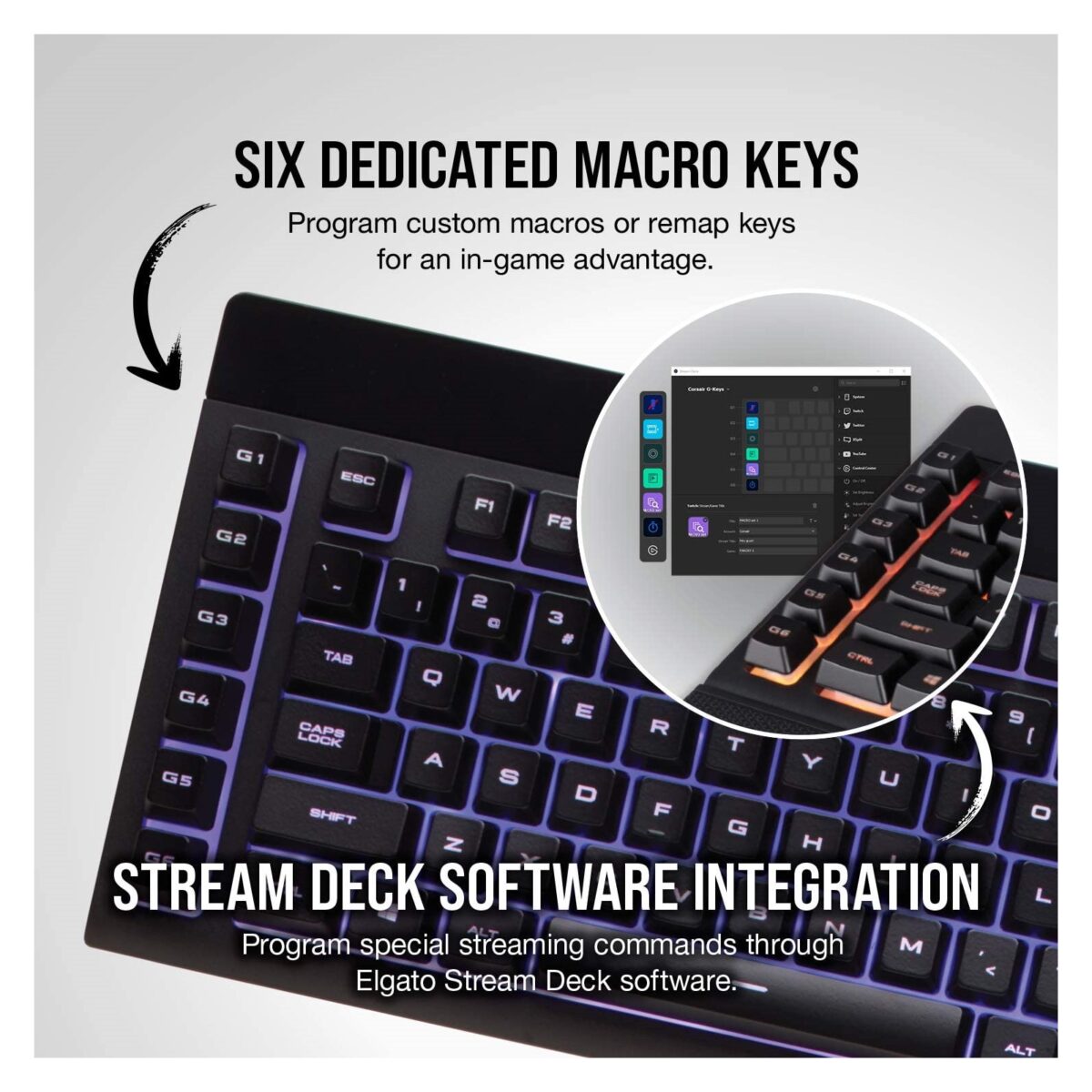 Corsair K55 RGB PRO Gaming Keyboard - Image 6