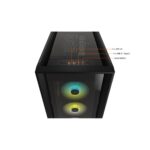 Corsair iCUE 5000X RGB Tempered Glass Mid-Tower ATX PC Smart Case - Black - Image 5