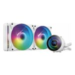 darkFlash Twister DX240 AIO Liquid Cooler - White