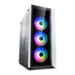 DeepCool MATREXX 55 V3 ADD-RGB 3F 3x Pre-Installed 120mm A-RGB Fans Mid-Tower E-ATX Computer Case - White - Image 2