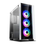 DeepCool MATREXX 55 V3 ADD-RGB 3F 3x Pre-Installed 120mm A-RGB Fans Mid-Tower E-ATX Computer Case - White