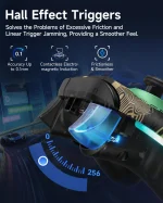 EasySMX X15 RGB Wireless Controller Gamepad with Hall Joysticks/Triggers, 2.4GHz/Wired/Bluetooth, Adjustable Vibration, Anti-Drift, Macro Programming, PC/Android/Steam/Switch/IOS Compatible - Zelda - Image 3