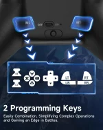 EasySMX X15 RGB Wireless Controller Gamepad with Hall Joysticks/Triggers, 2.4GHz/Wired/Bluetooth, Adjustable Vibration, Anti-Drift, Macro Programming, PC/Android/Steam/Switch/IOS Compatible - Zelda - Image 6