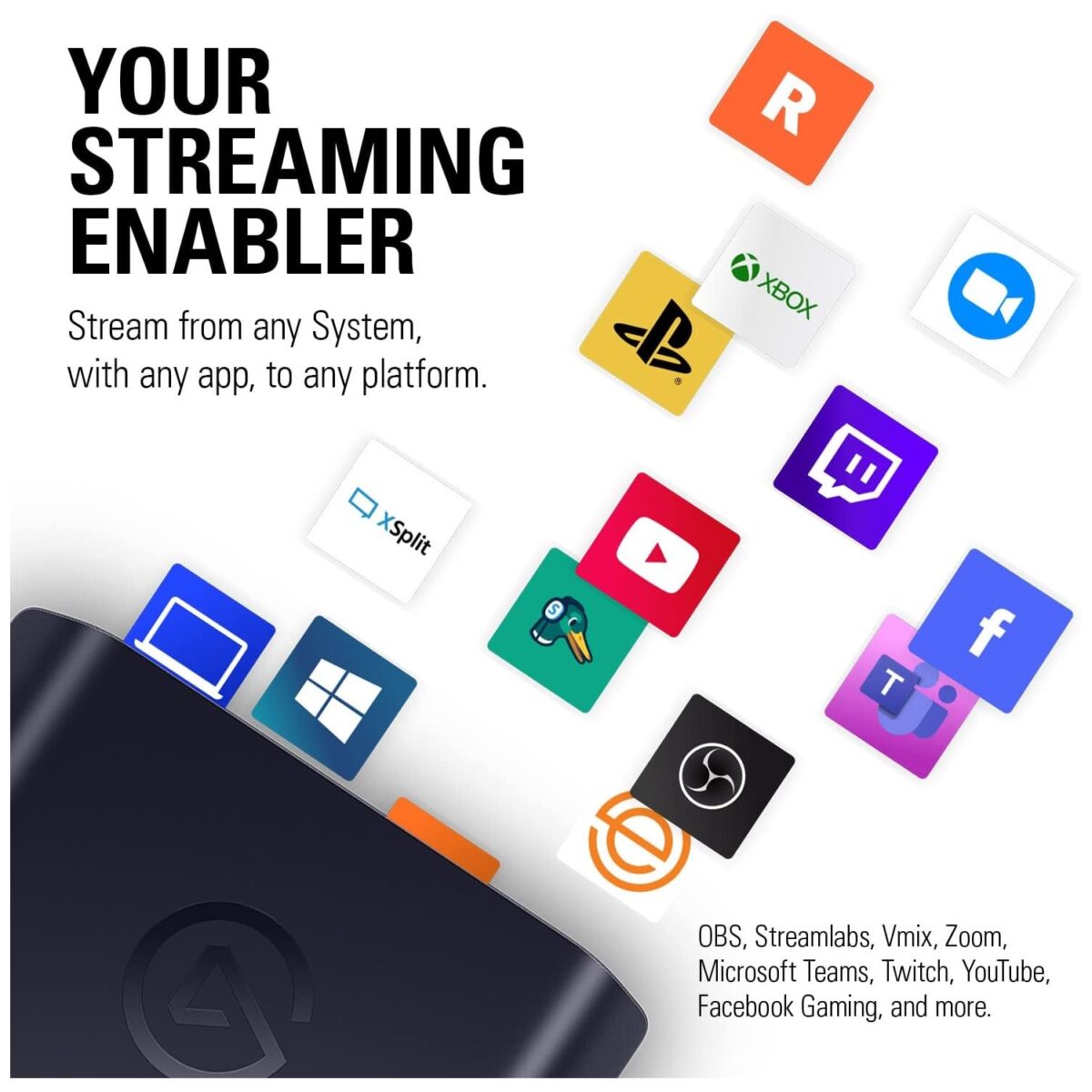 Elgato HD60 X HDR10 External Capture Card for PS5, PS4/Pro, Xbox Series X/S, Xbox One X/S, PC, and Mac - Image 6