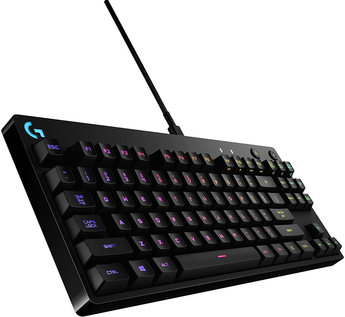 Logitech G PRO X Mechanical TKL RGB Gaming Keyboard – GX Blue Clicky Switches - Image 2
